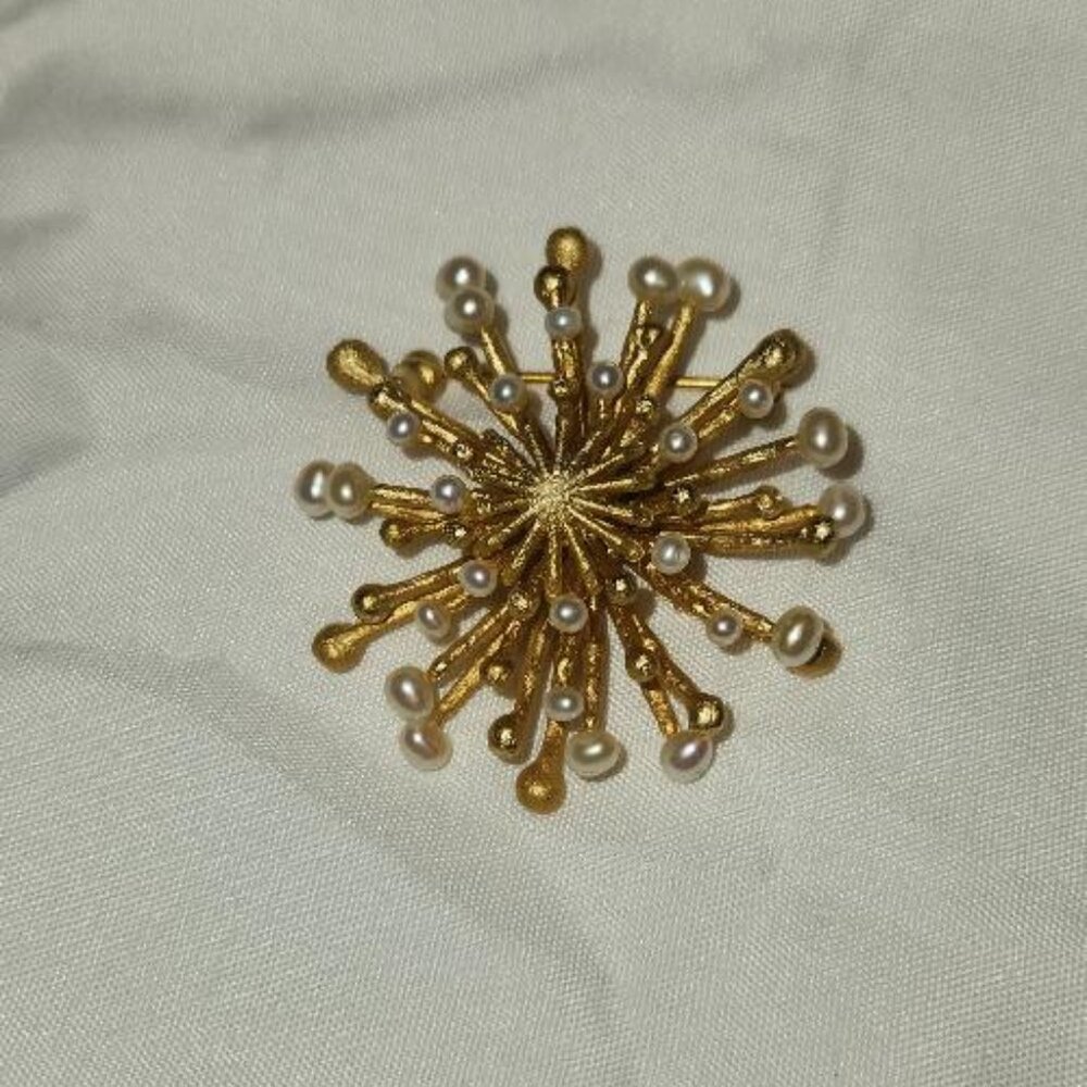 Michael Michaud Fire Wheel Brooch